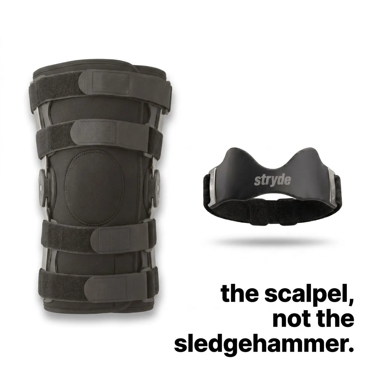 This is not a knee brace. It's smaller. On purpose.